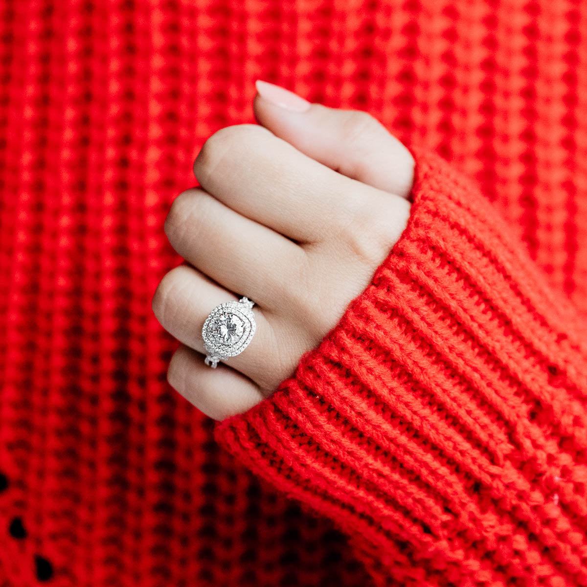 Diamond solitaire ring