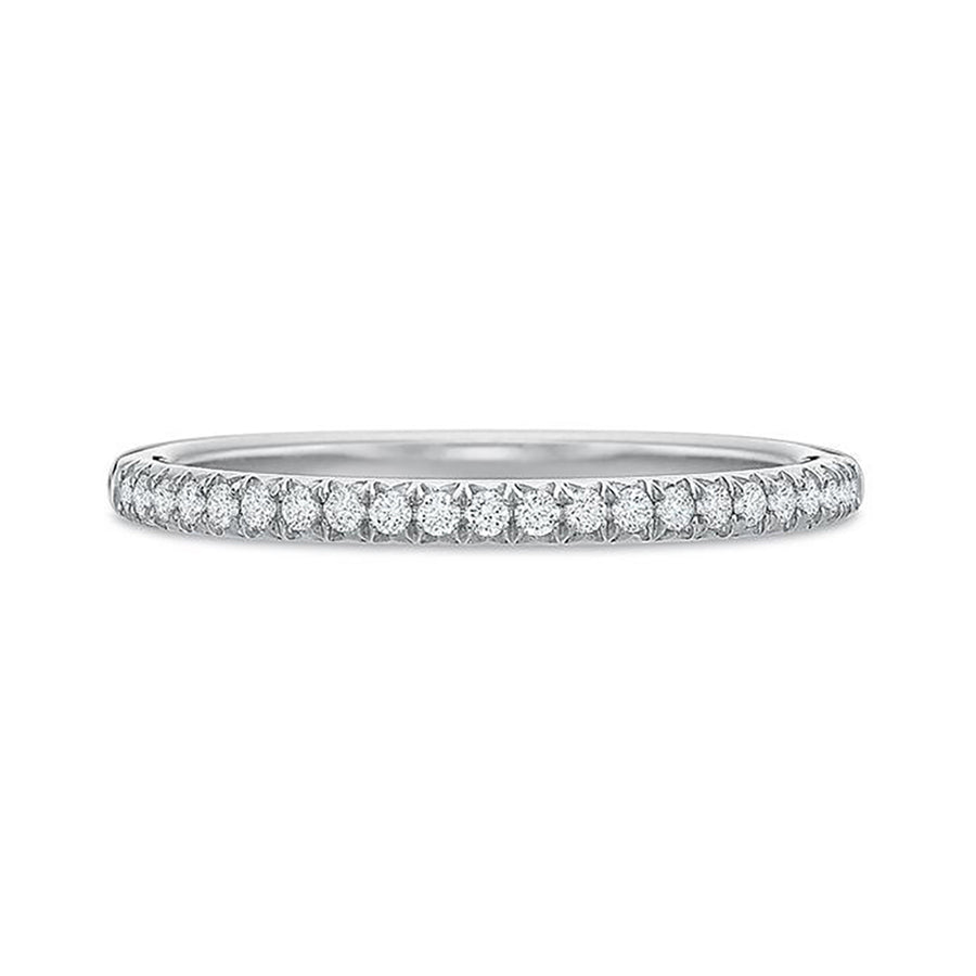 0.14ct Diamond New Aire Split Shared Prong Halfway Band in Platinum, Size 6