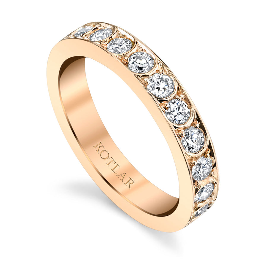 Artisan Pave Scallop Diamond Eternity Band