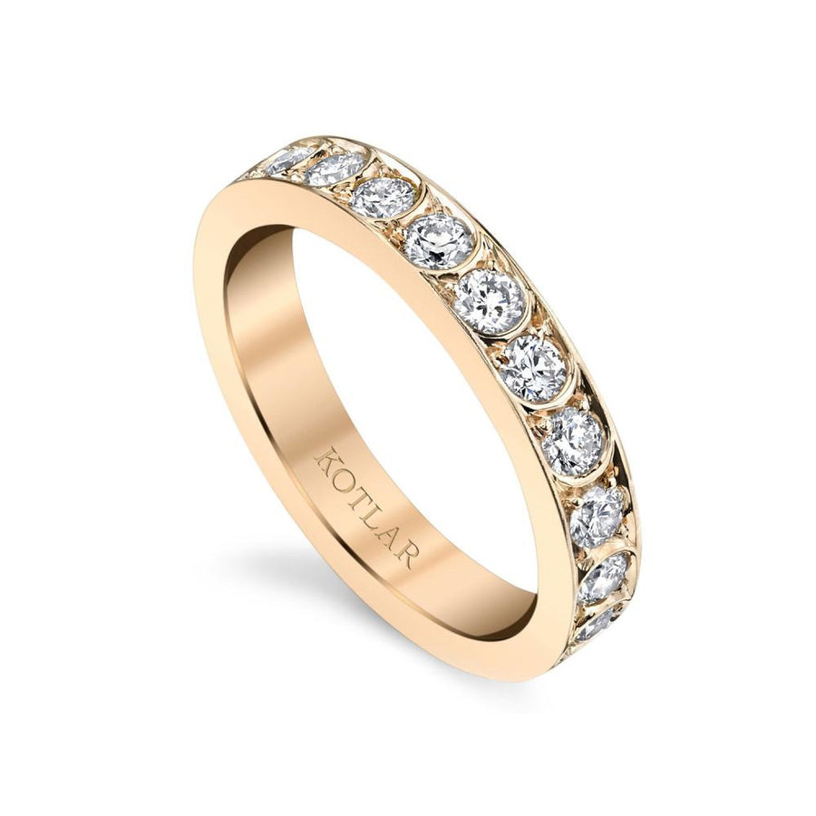 Artisan Pave Scallop Diamond Eternity Band