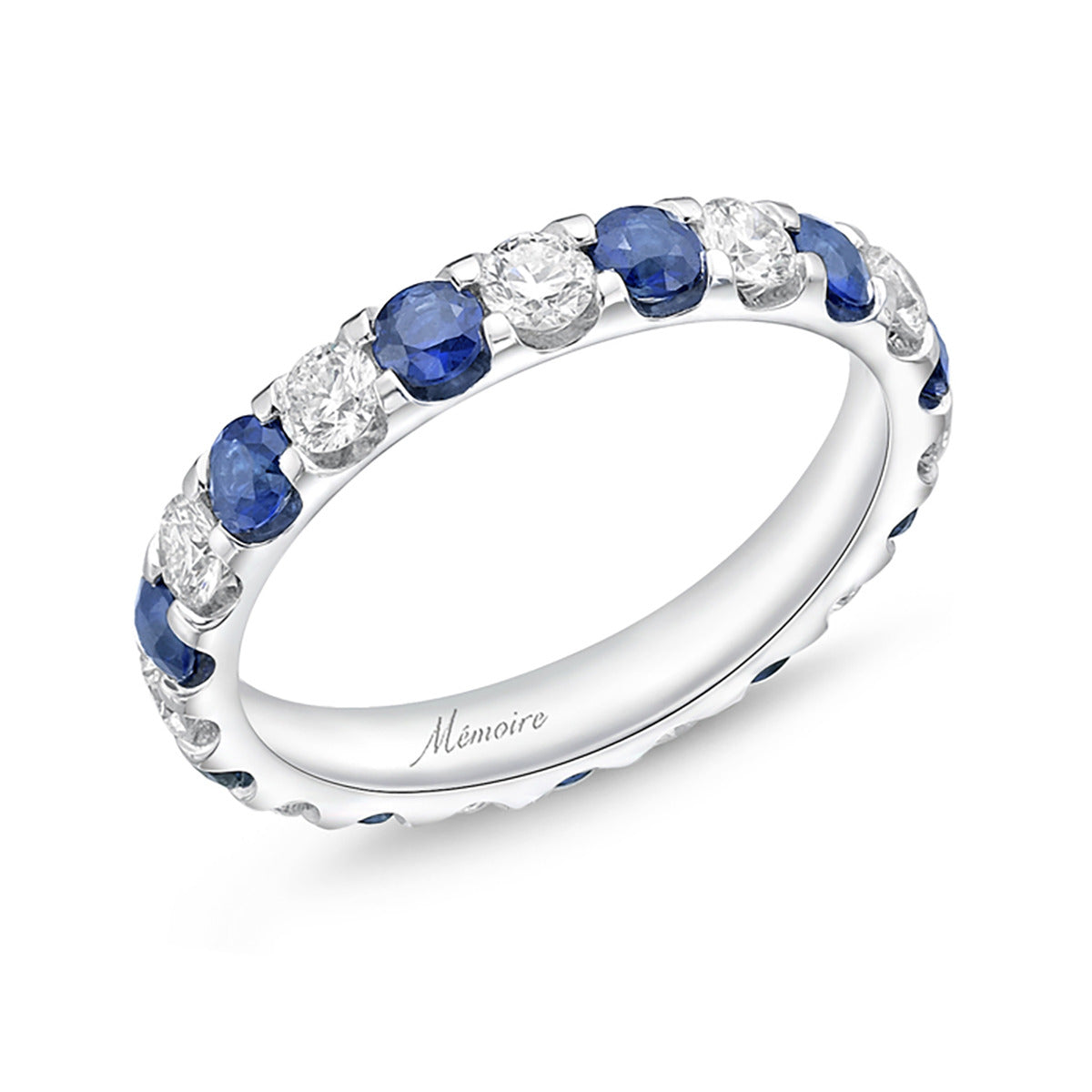 Odessa Sapphire and Diamond Eternity Band | Schwarzschild Jewelers