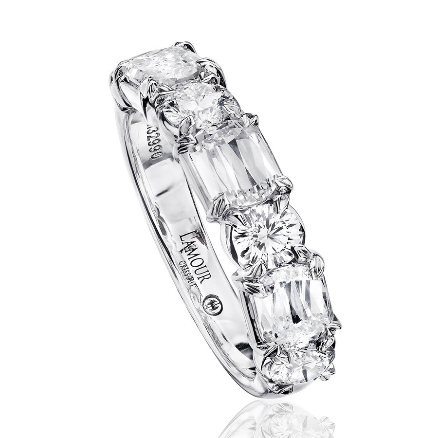 L'Amour Crisscut Diamond Band