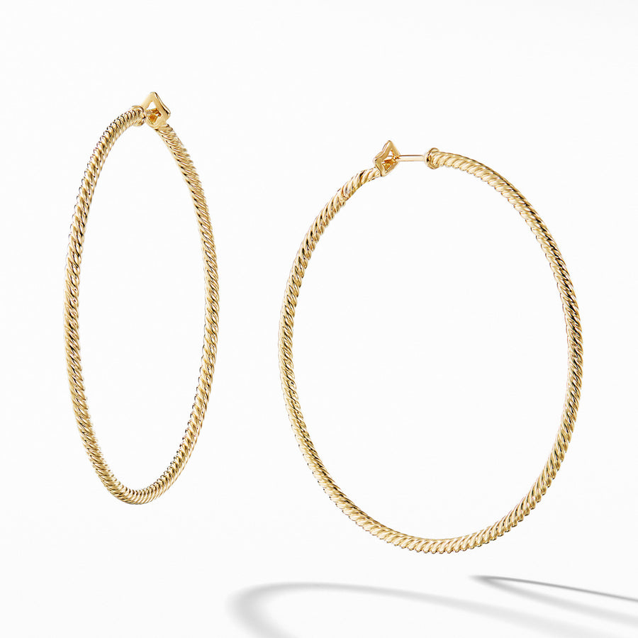 Cable Classics Hoop Earrings in Gold