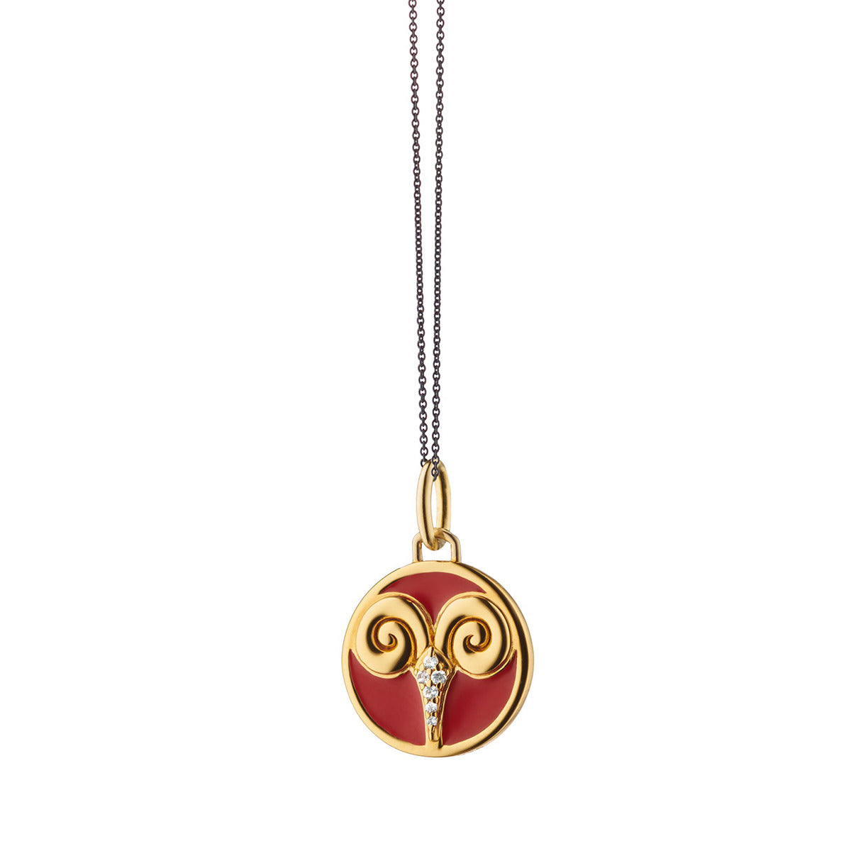 Mini Zodiac Enamel Vermeil Charm