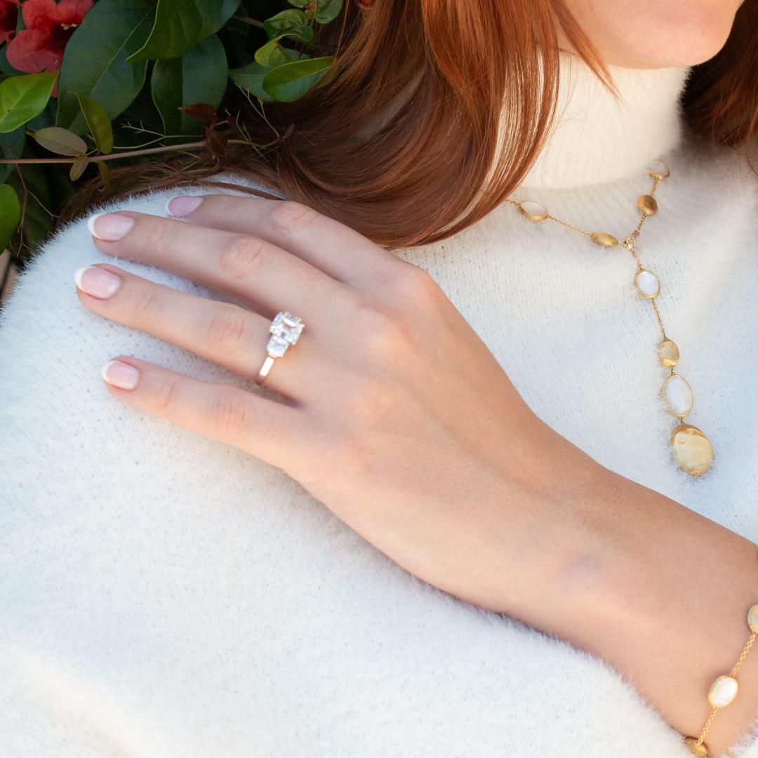 Three Stone Engagement Ring