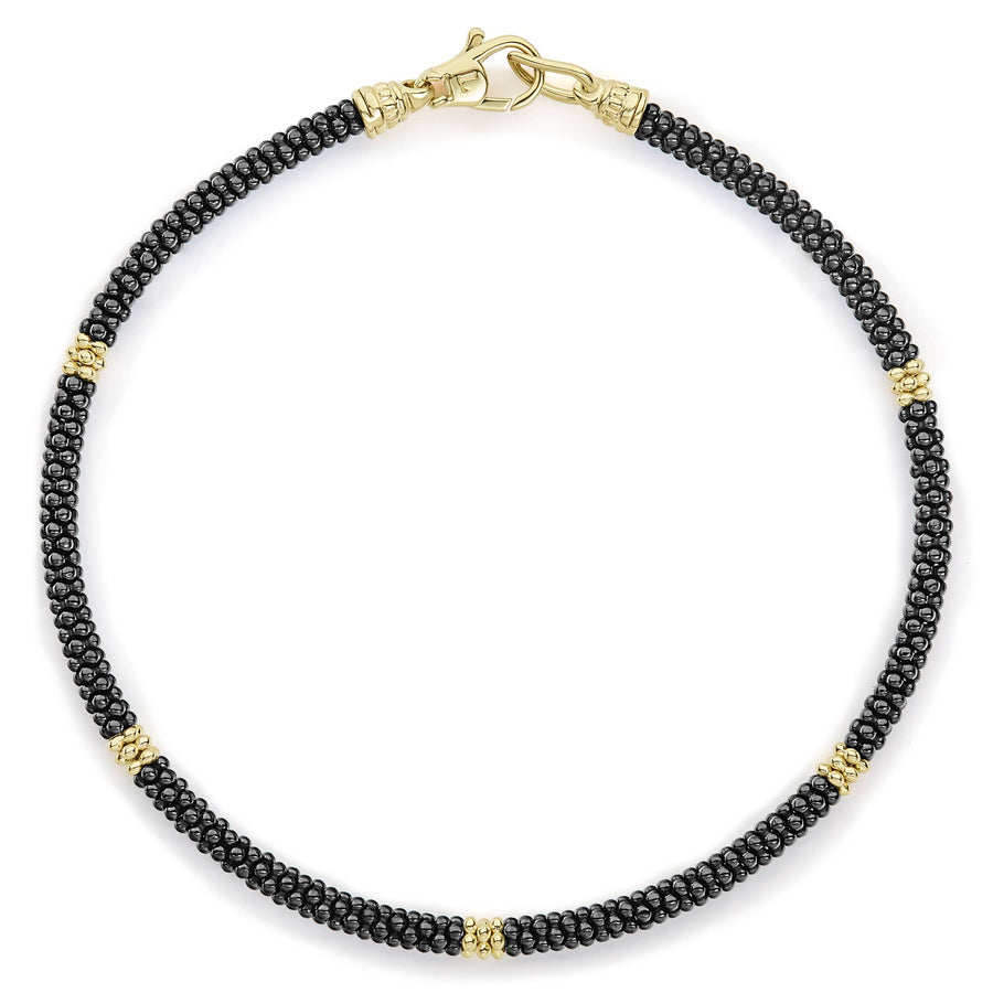 Black Caviar Beaded Bracelet