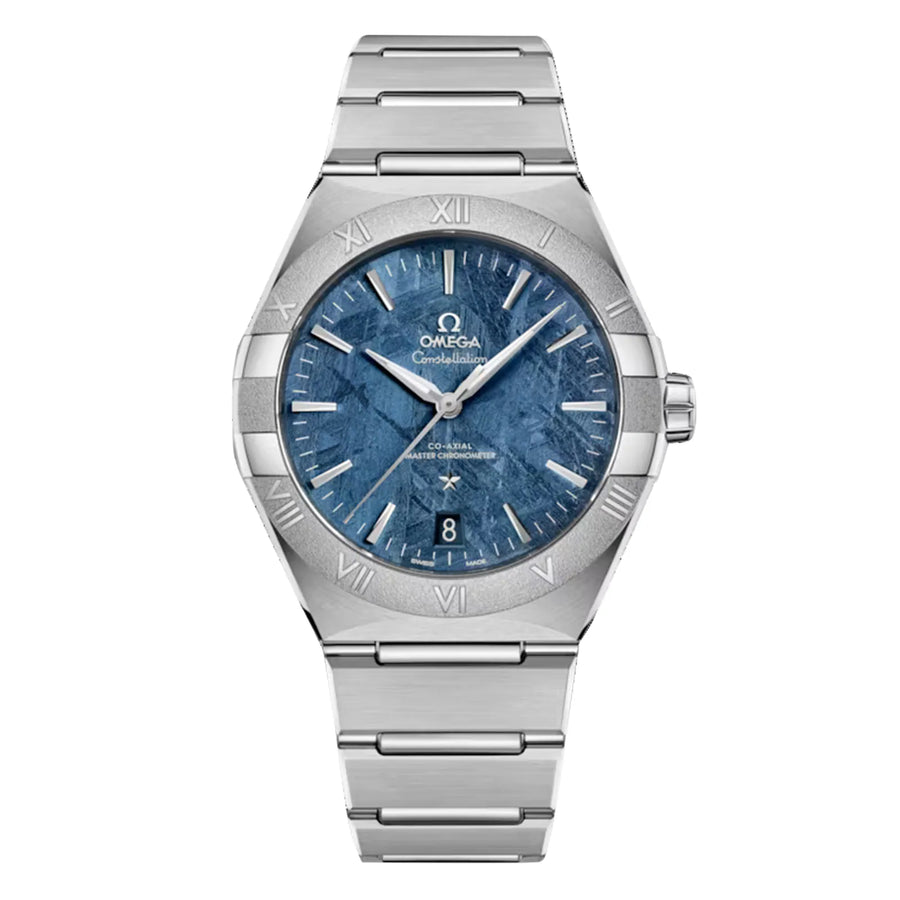 41mm Constellation Blue Dial Watch in Stainless Steel with Bracelet