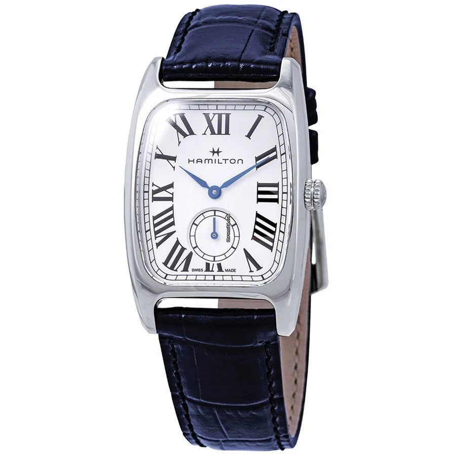 American Classic Boulton Quartz Watch with White Dial in Stainless Steel, Strap