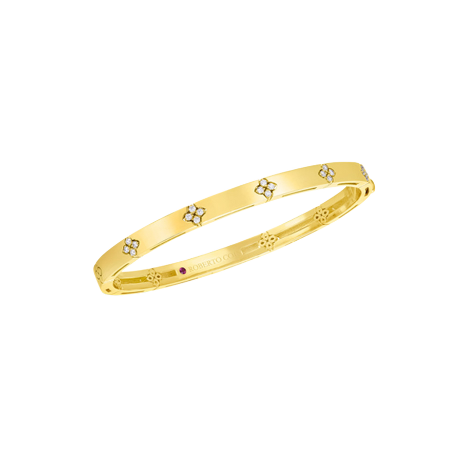 Love in Verona 0.15ct Diamond Bangle Bracelet in 18K Yellow Gold