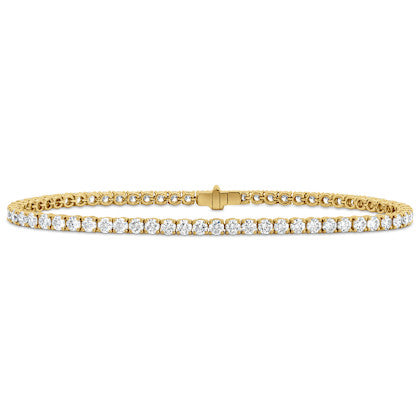 4.44ct Diamond GH/SI 7" Tennis Bracelet in 18K Yellow Gold