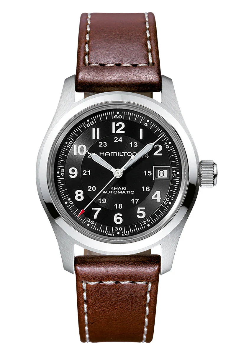 38mm Khaki Field Automatic Black Dial with Date Watch