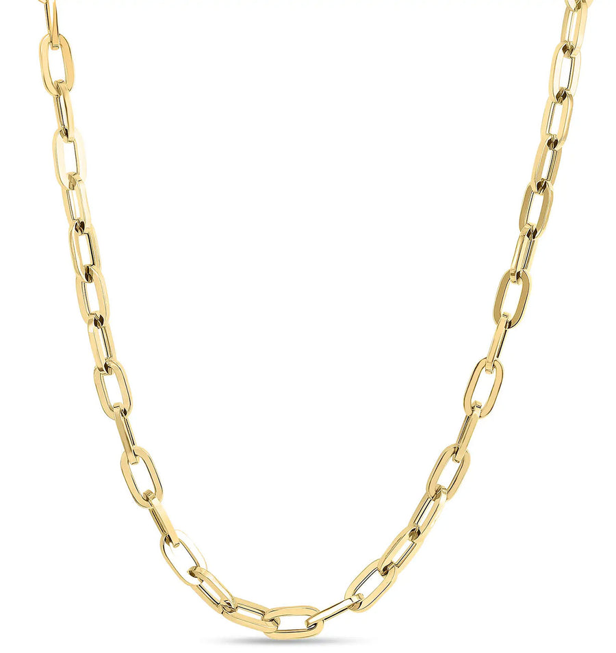 Classic Oro Collar Necklace in 18K Yellow Gold, 17"