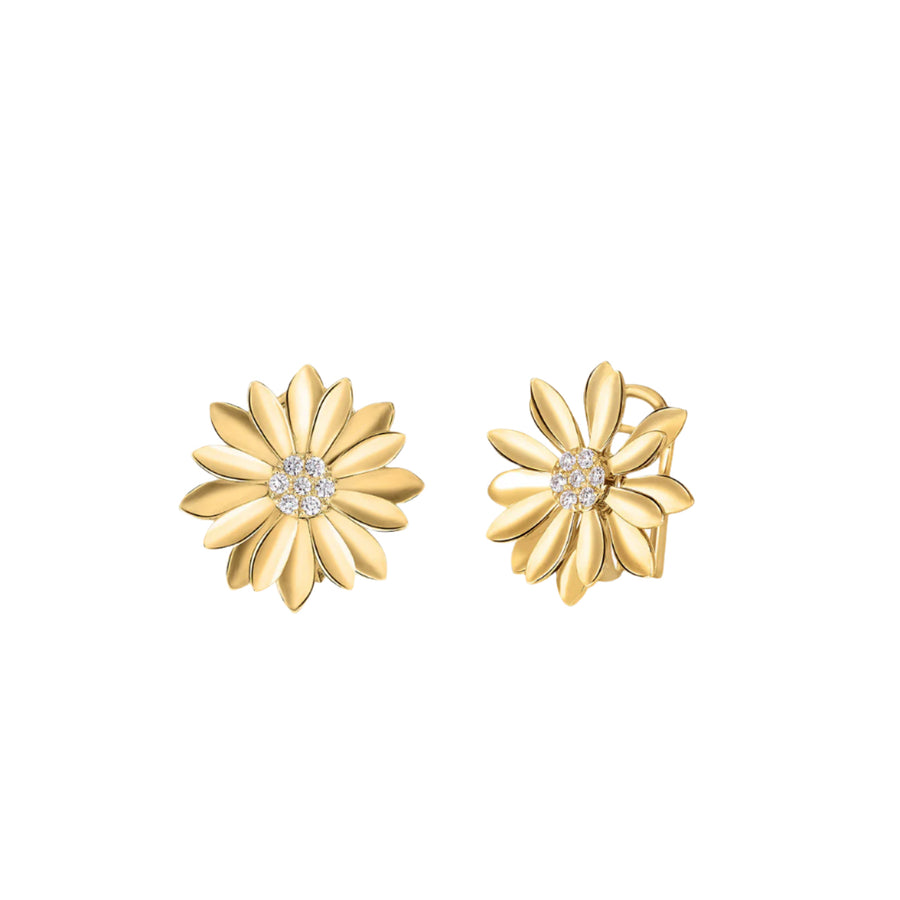 Margherita Diamond Stud Earrings in 18K Yellow Gold