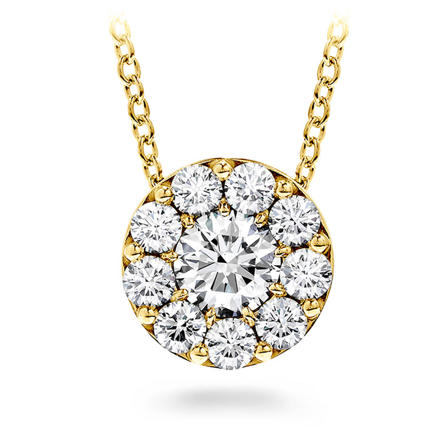 Fulfillment 0.22-0.28ct Diamond Cluster Pendant in 18K Yellow Gold, 18"