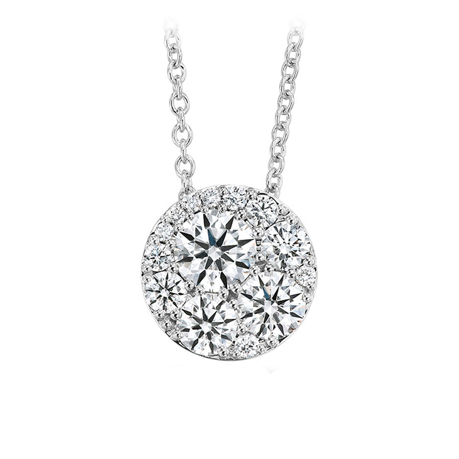 Tessa Diamond Circle Pendant Necklace