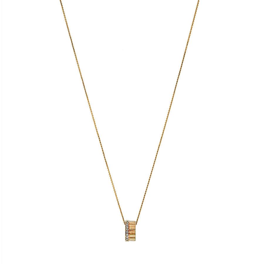 0.07ct Diamond Pendant in 14K Yellow Gold, 18" chain