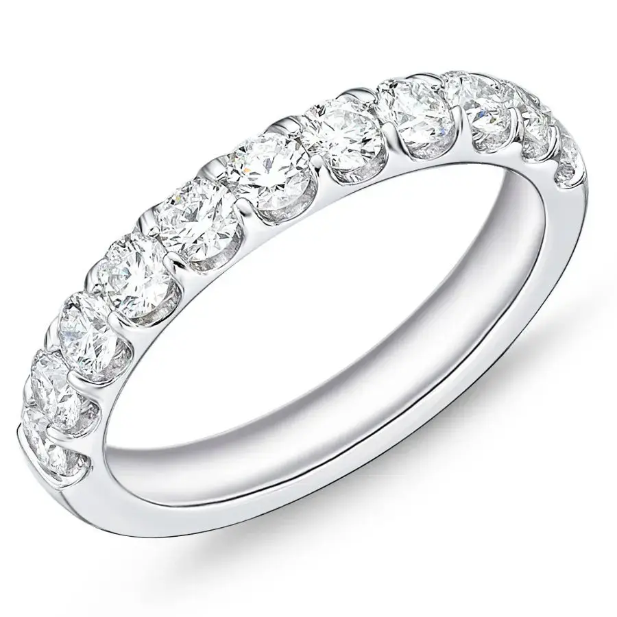 Odessa 0.72-0.81ct Diamond Band in Platinum, Size 6.5