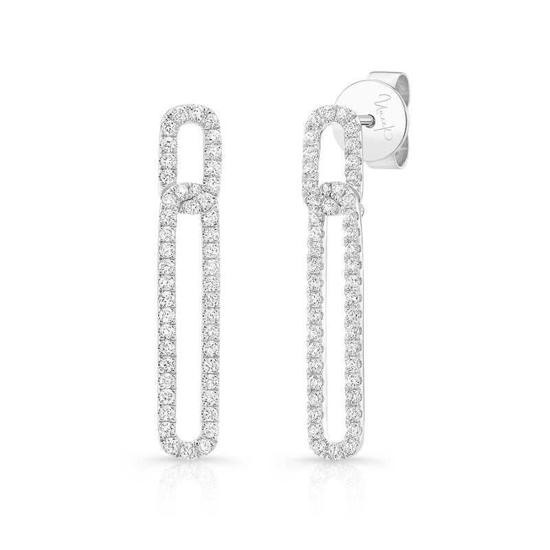 Legacy 0.49ct Diamond Drop Earrings in 14K White Gold