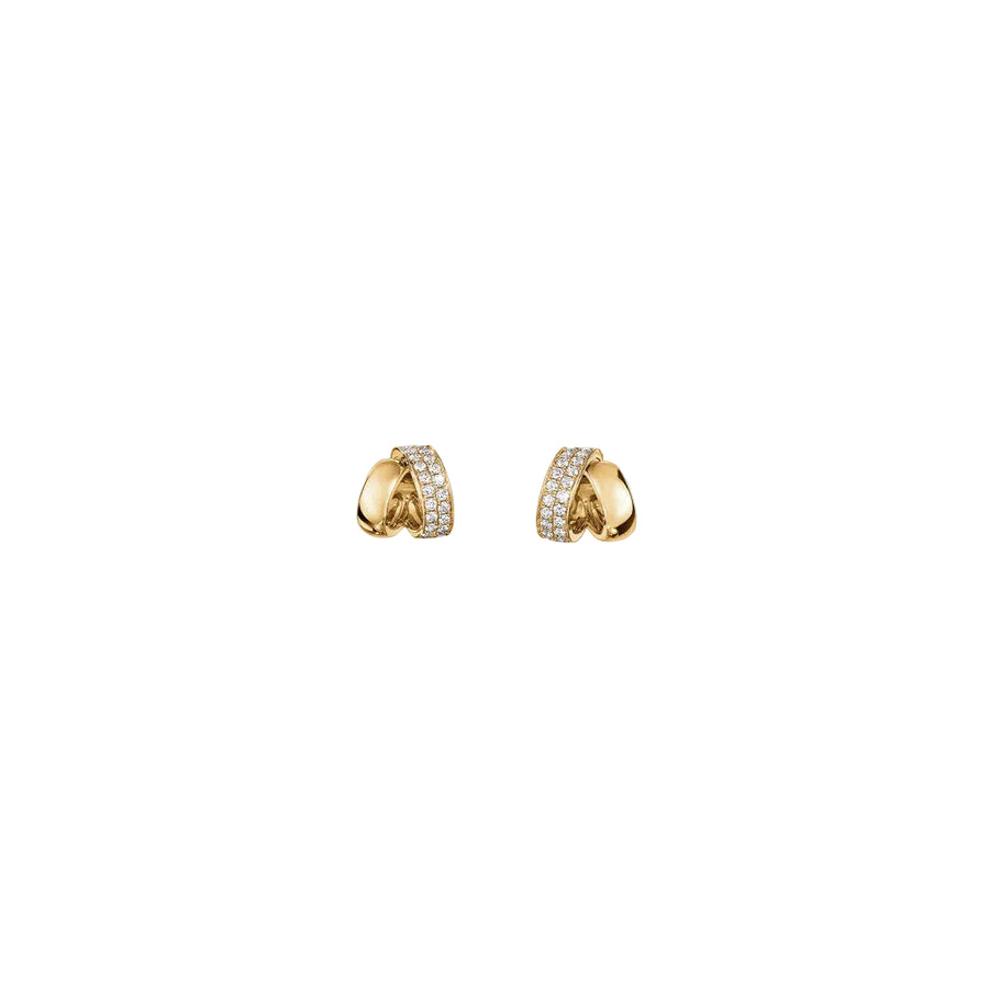 Inside/Out 0.29ct Diamond Flip Stud Earrings in 18K Yellow Gold