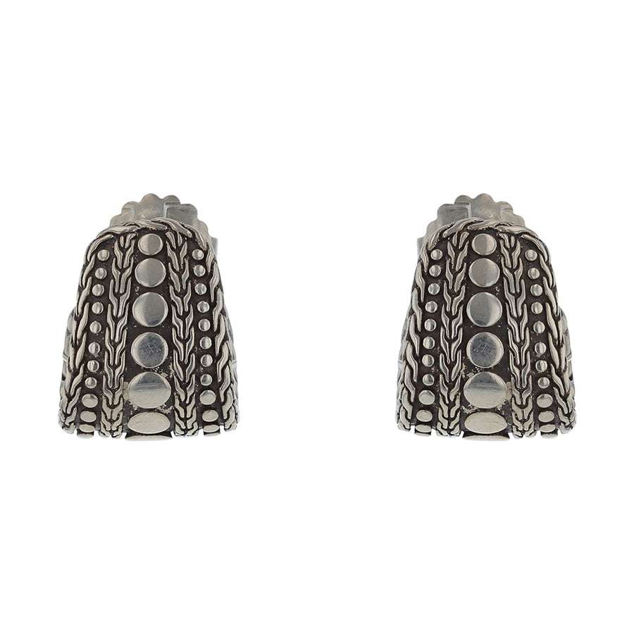 John Hardy Dot Earrings in Sterling Silver