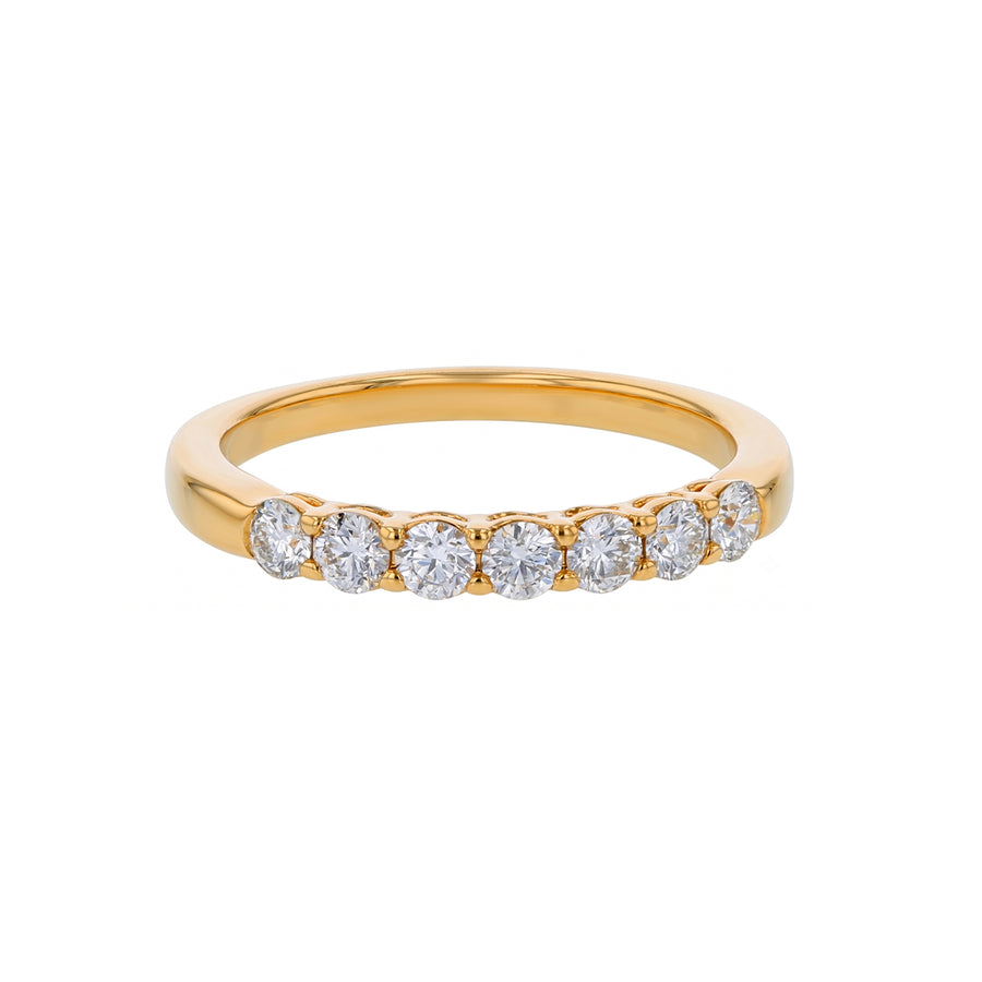 Hearts on Fire 0.50ct Diamond 7 Stone Band in 18K Yellow Gold size 7