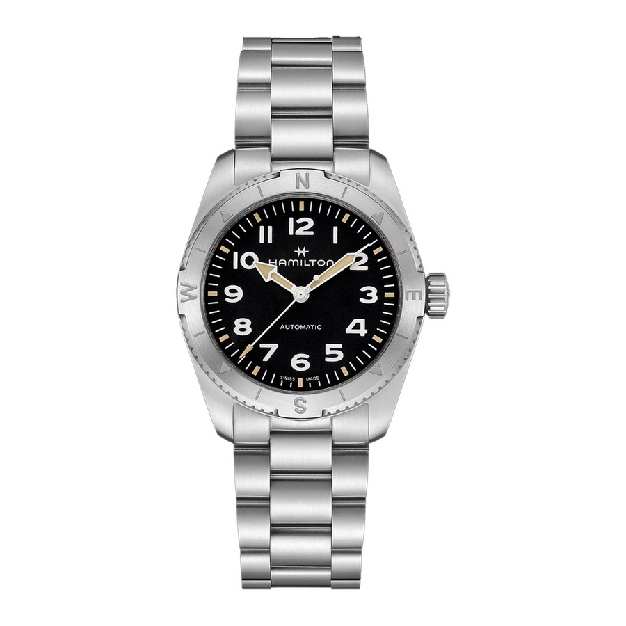 37MM SS Expedition Auto with Black Arabic Marker Dial and Bracelet