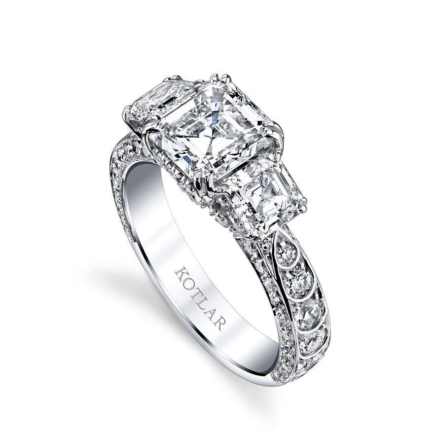 Artisan Pave Diamond Ring in Platinum