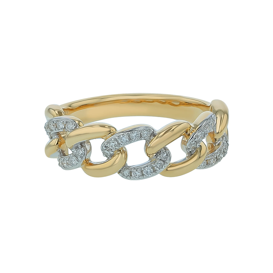 0.21ct Diamond Ring in 14K Yellow Gold, size 6