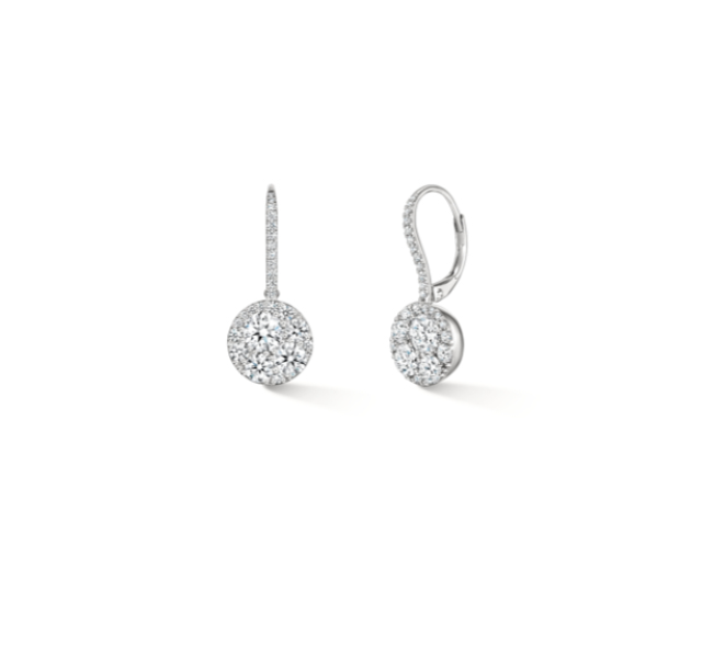 Tessa 2.17ct Diamond Drop Earrings in 18K White Gold