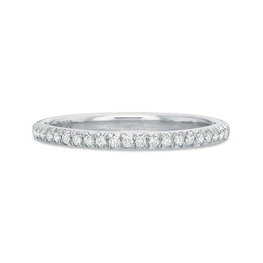 Modern Classic 0.14Ct Diamond Band in Platinum, Size 6