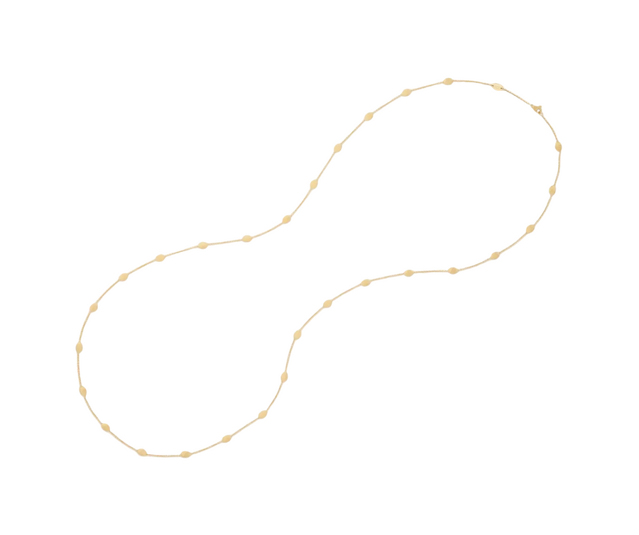 Siviglia Station Necklace in 18K Yellow Gold, 36"