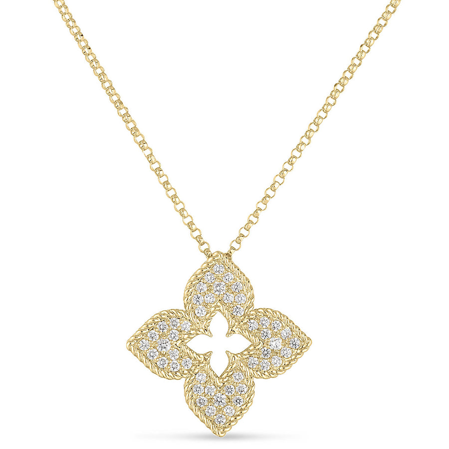 Venetian Princess 0.30ct Round Diamond Necklace in 18K Yellow Gold