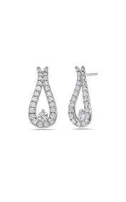 Diamond Teardrop Shaped Earrings