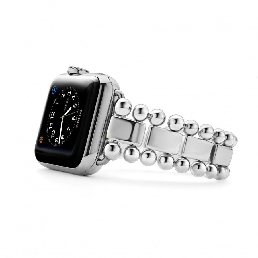38mm Smart Caviar Link Watch Bracelet in Sterling Silver Size 7