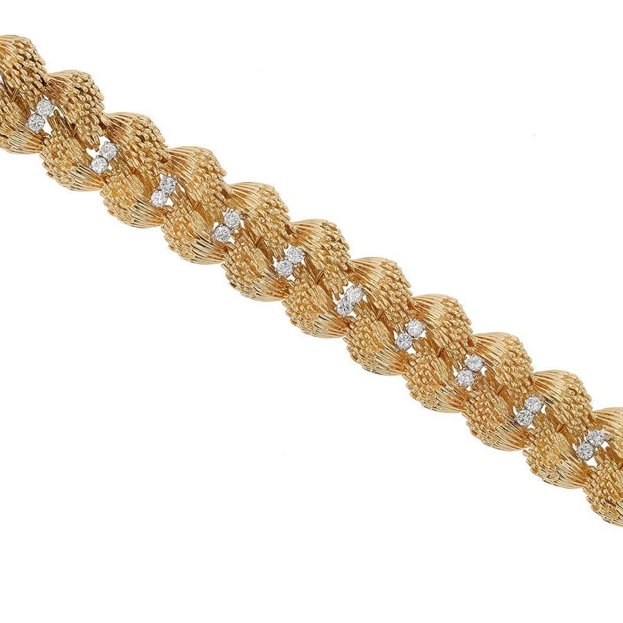 Hammerman 2.24ct Diamond Bracelet in 18K Yellow Gold, 7"