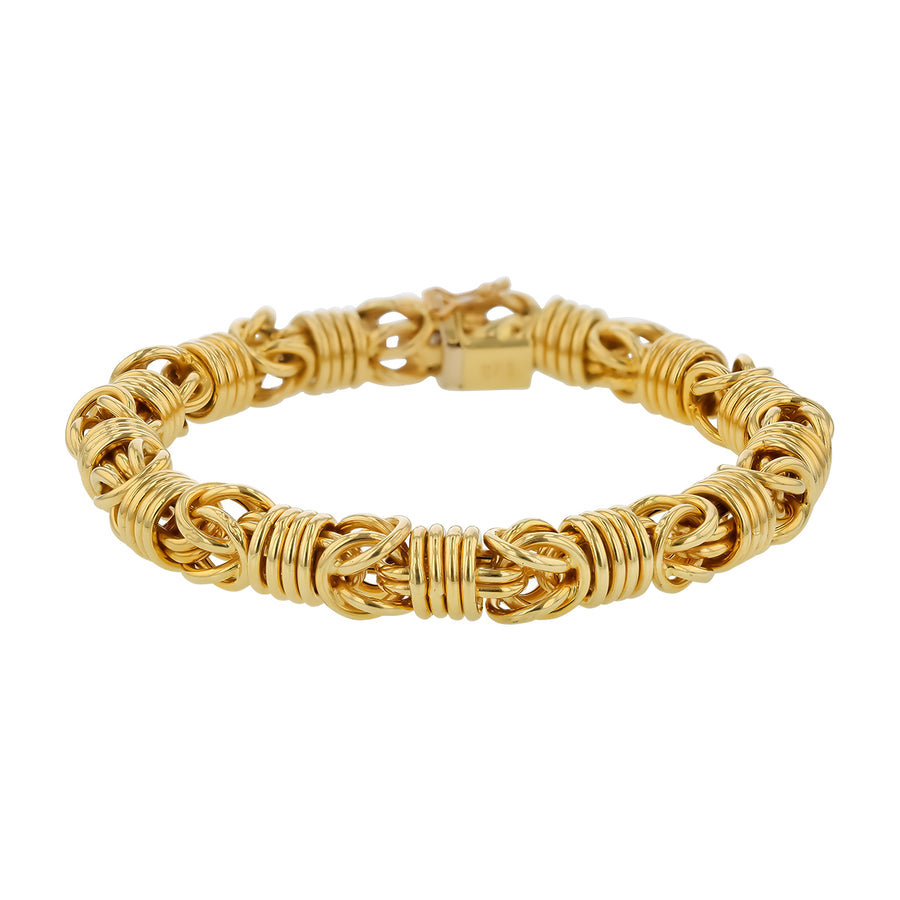 Byzantine Link Bracelet in 14K Yellow Gold, 8.5"