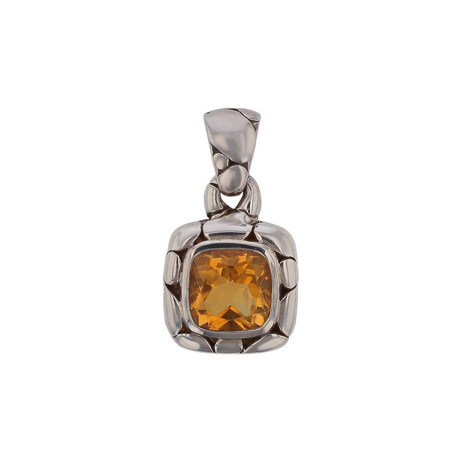 John Hardy Kali Citrine Pendant without Chain in Sterling Silver