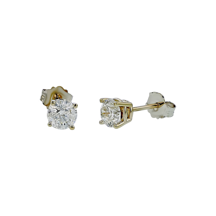 0.60ct Diamond Stud Earrings in 14K White Gold