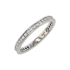 0.51ct Diamond Channel Set Eternity Band in Platinum, size 7