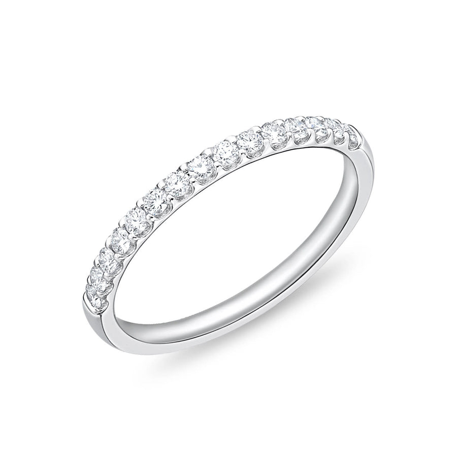 Odessa 0.26-0.30ct Diamond Partway Band in Platinum, size 6.5