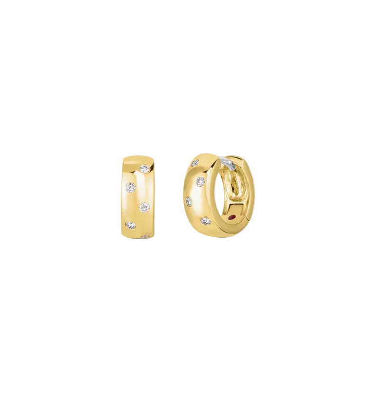 Tiny Treasures 0.14ct Diamond Wrap Earrings in 18K Yellow Gold