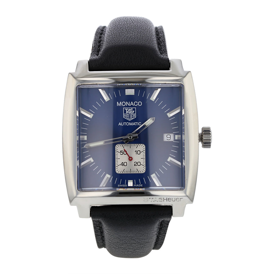36mm Tag Heuer Monaco Watch in Stainless Steel