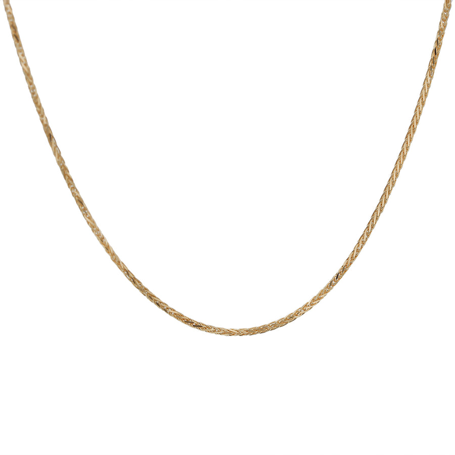 Wheat Chain in 18k Yellow Gold 18"