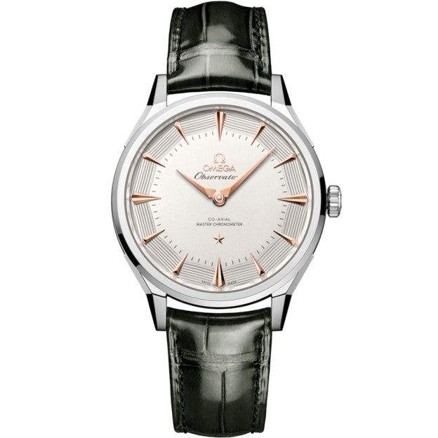 39mm Constellation Observatory Watch with Silver Dial in Stainless Steel, Strap