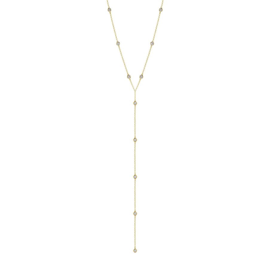 1.50ct Diamond Lariat Necklace in 18K Yellow Gold