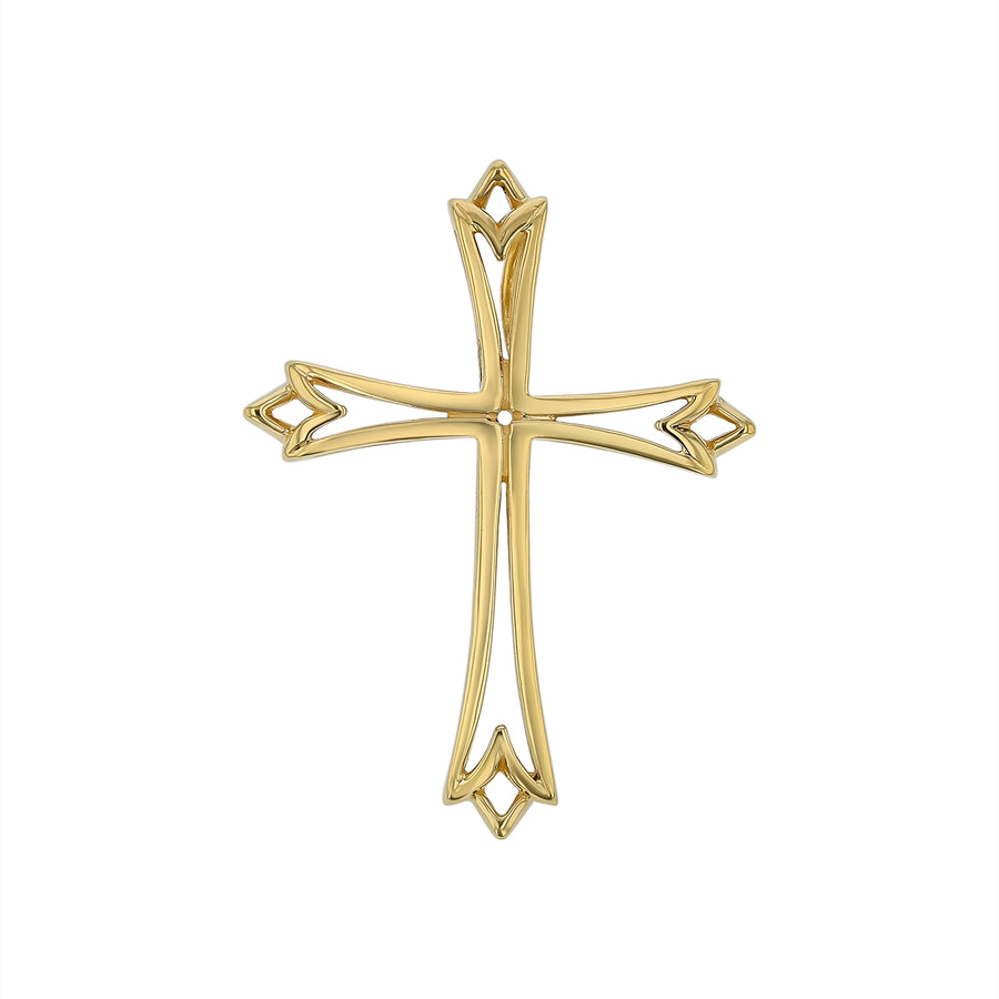Cross Pendant in 14K Yellow Gold, without chain