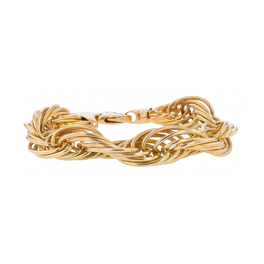 Multi-Strand Chain Bracelet in 14K Yellow Gold 8"