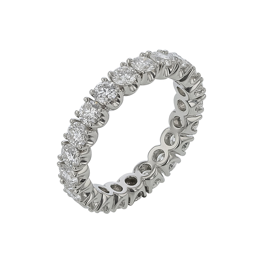 2.45ct Diamond Eternity Band in Platinum, Size 6.5