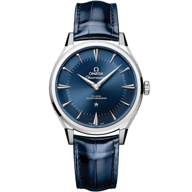 39mm Constellation Observatory Watch with Blue Dial in Stainless Steel, Strap
