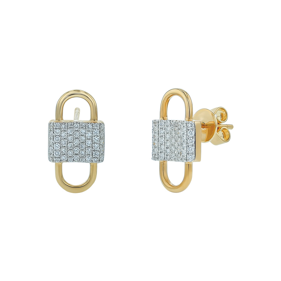 0.42ct Diamond Earrings in 14K Yellow Gold